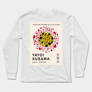 Yayoi Kusama Dots Exhibition Design Long Sleeve T-Shirt